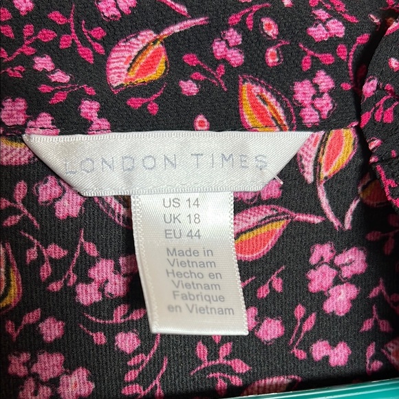 LONDON TIMES Smocked Tiered Dress - Picture 10 of 13